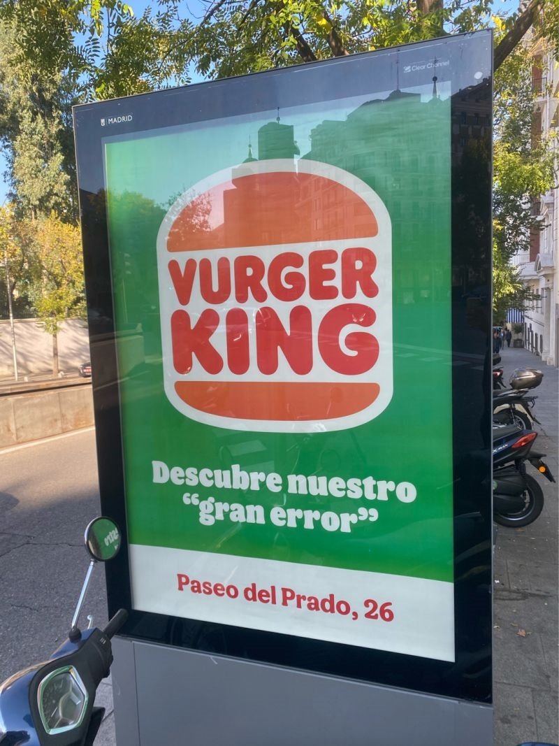 Burger King publicidad exterior